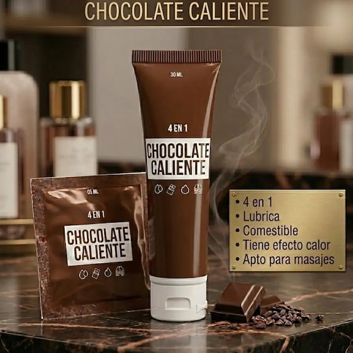 Lubricante Chocolate Caliente 30 ml vista 3