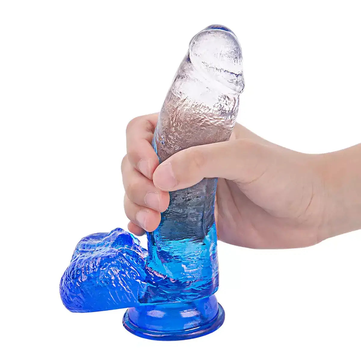Dildo Transparente Flexible de Silicona